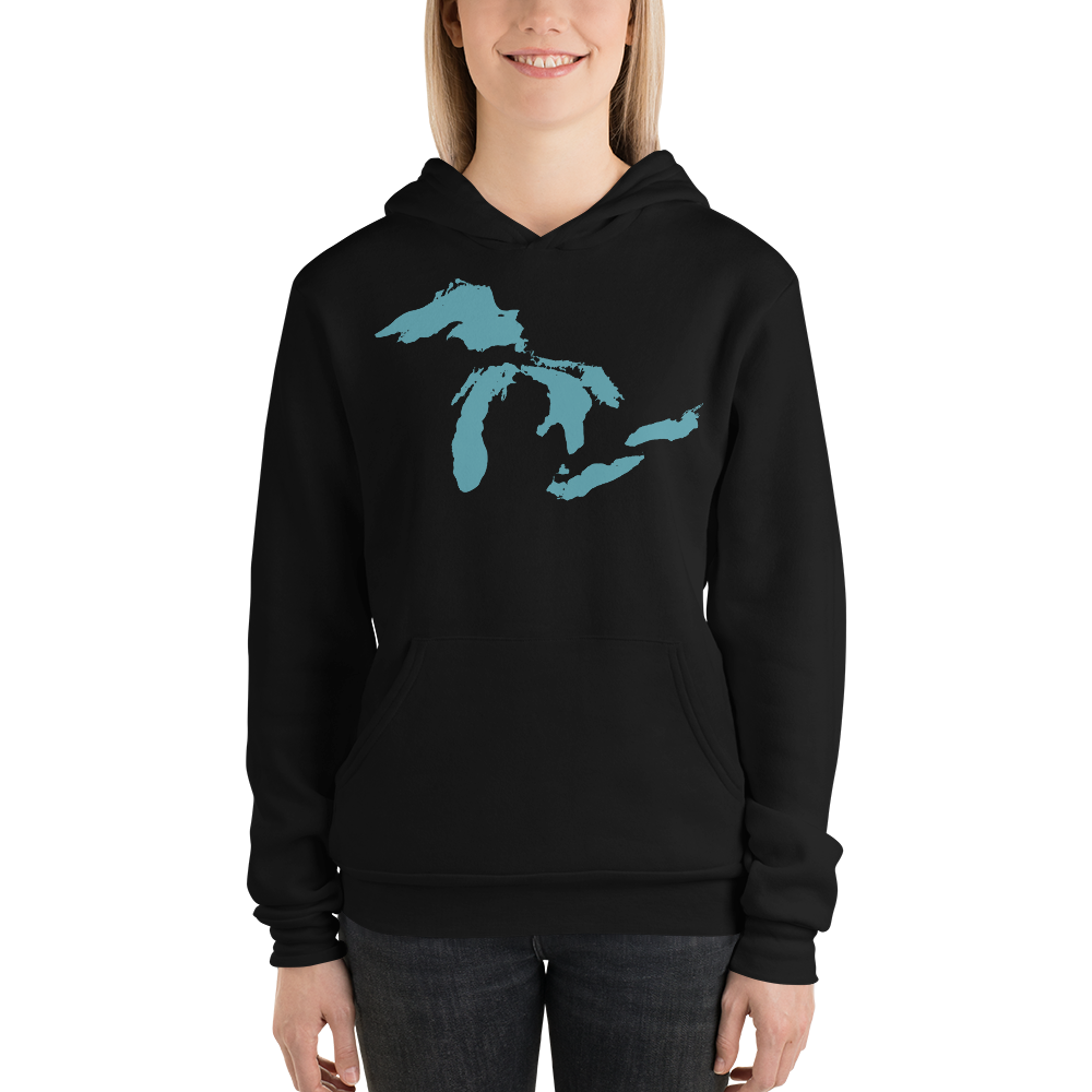 Great Lakes Hoodie (Huron Blue) | Unisex Cloud Fleece