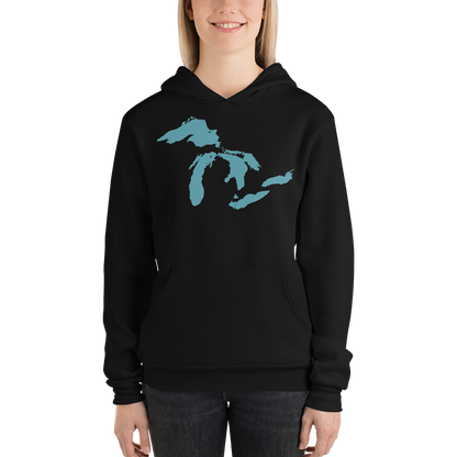 Great Lakes Hoodie (Huron Blue) | Unisex Cloud Fleece