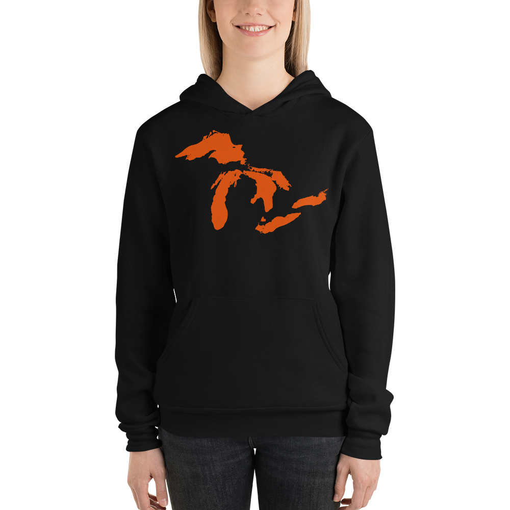 Great Lakes Hoodie (Maple Leaf Orange) | Unisex Cloud Fleece