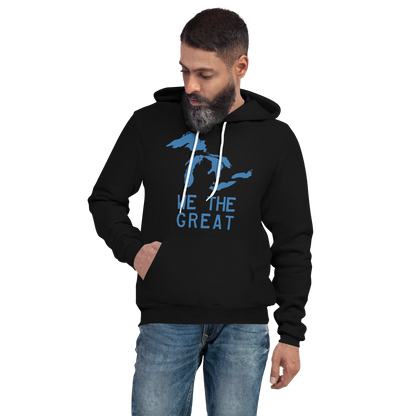 Great Lakes 'We The Great' Hoodie (Superior Blue) | Unisex Cloud Fleece