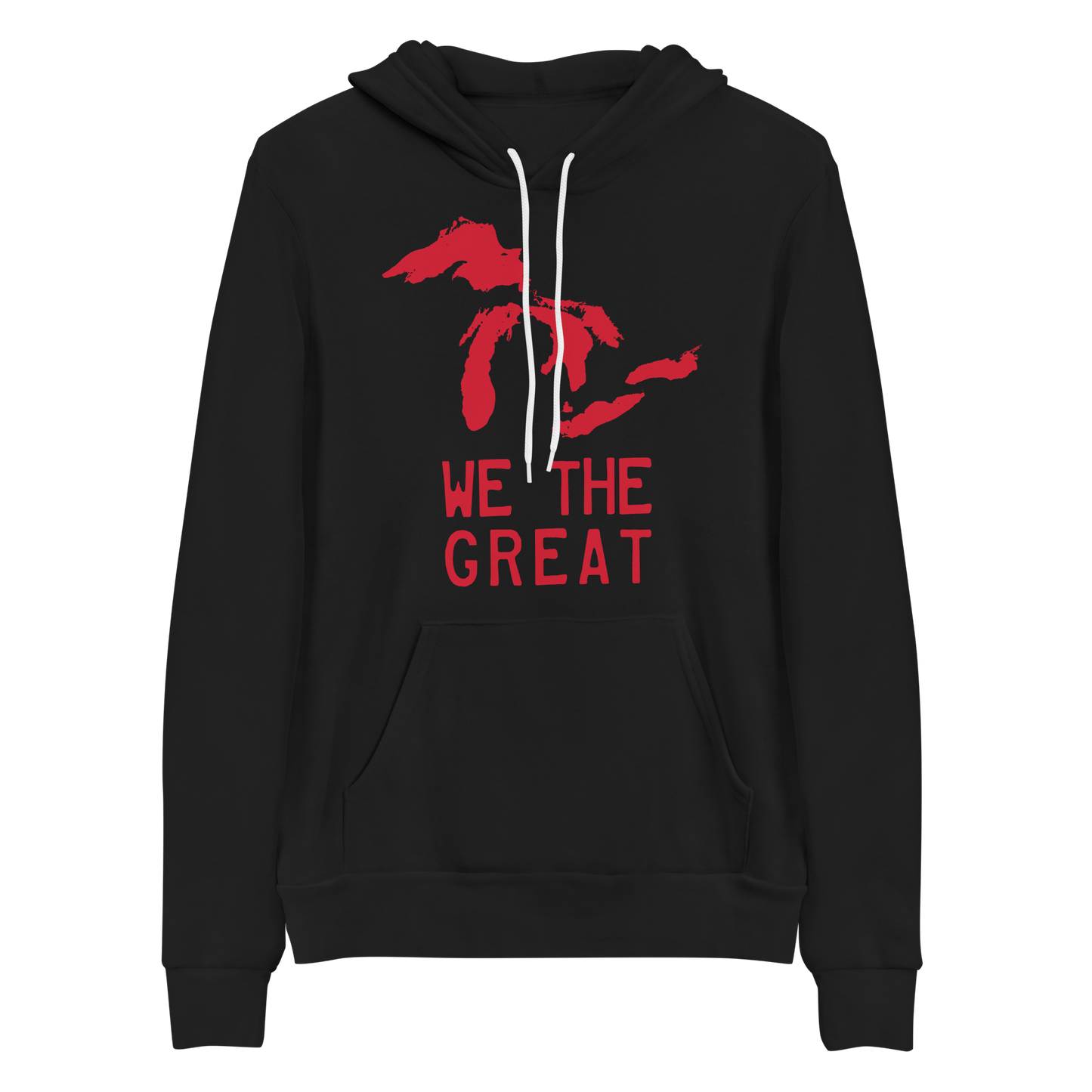 Great Lakes 'We The Great' Hoodie (Aliform Red) | Unisex Cloud Fleece