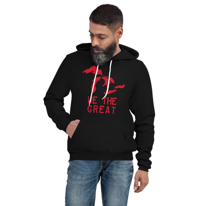 Great Lakes 'We The Great' Hoodie (Aliform Red) | Unisex Cloud Fleece