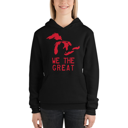 Great Lakes 'We The Great' Hoodie (Aliform Red) | Unisex Cloud Fleece