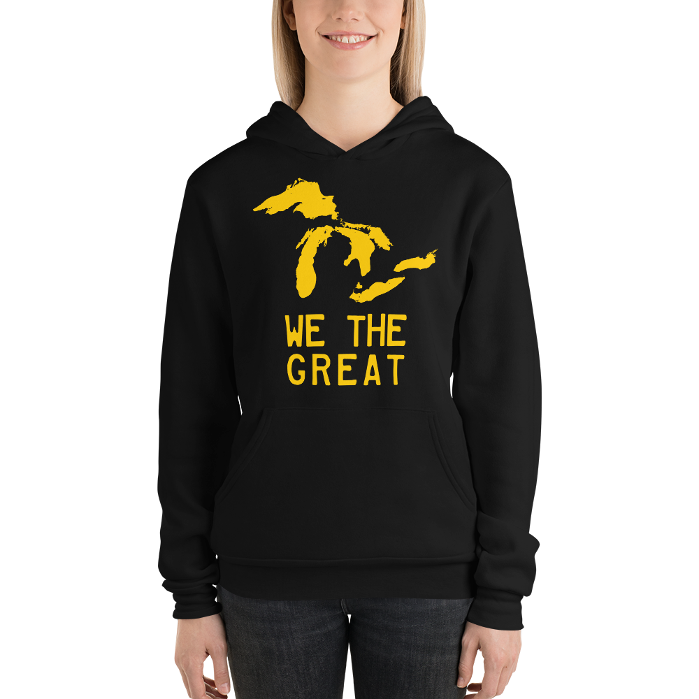 Great Lakes 'We The Great' Hoodie (Gold) | Unisex Cloud Fleece