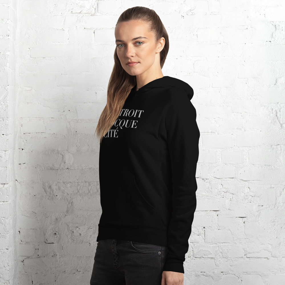 'Détroit Rocque Cité' Hoodie | Unisex Cloud Fleece - Emb.