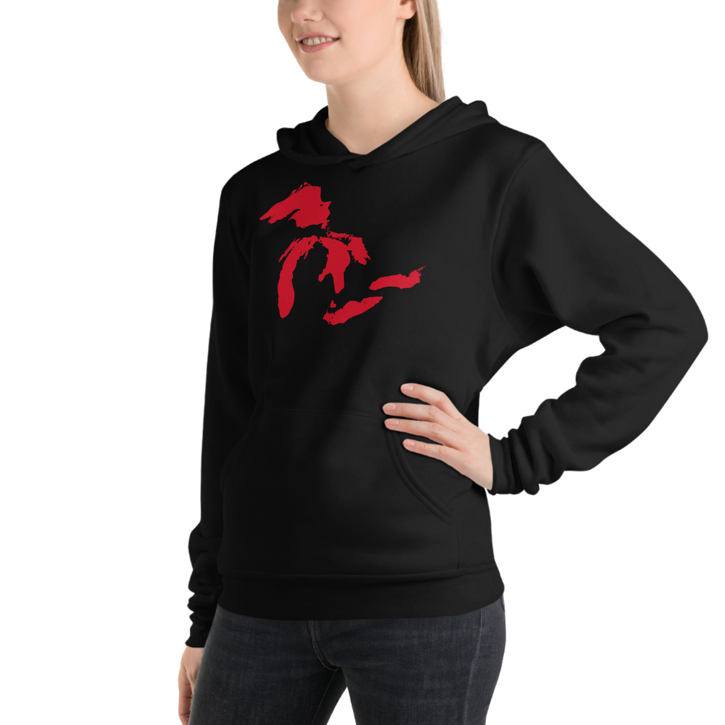 Great Lakes Hoodie (Aliform Red) | Unisex Cloud Fleece