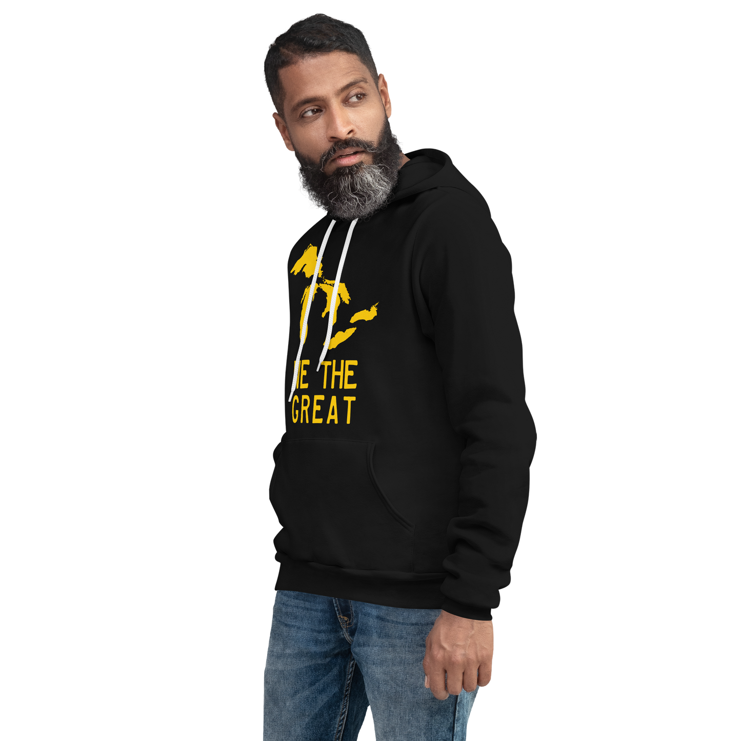 Great Lakes 'We The Great' Hoodie (Gold) | Unisex Cloud Fleece