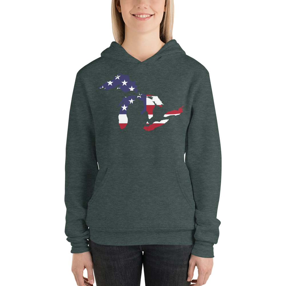 Great Lakes Hoodie (Patriotic Edition) | Unisex Cloud Fleece