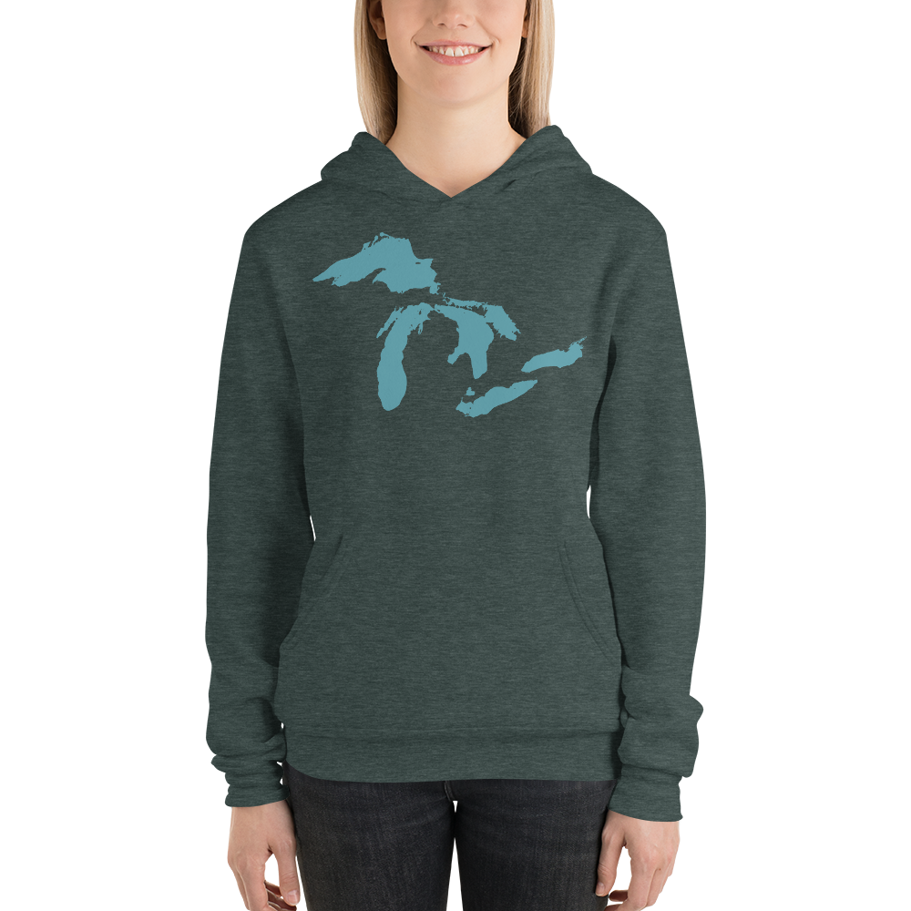 Great Lakes Hoodie (Huron Blue) | Unisex Cloud Fleece