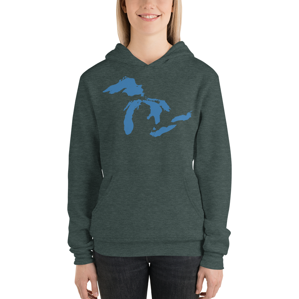 Great Lakes Hoodie (Superior Blue) | Unisex Cloud Fleece