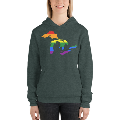 Great Lakes Hoodie (Rainbow Pride Edition) | Unisex Cloud Fleece