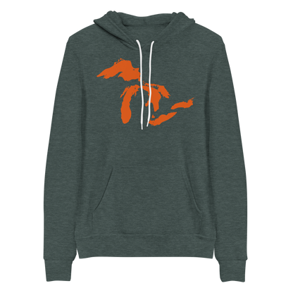 Great Lakes Hoodie (Maple Leaf Orange) | Unisex Cloud Fleece