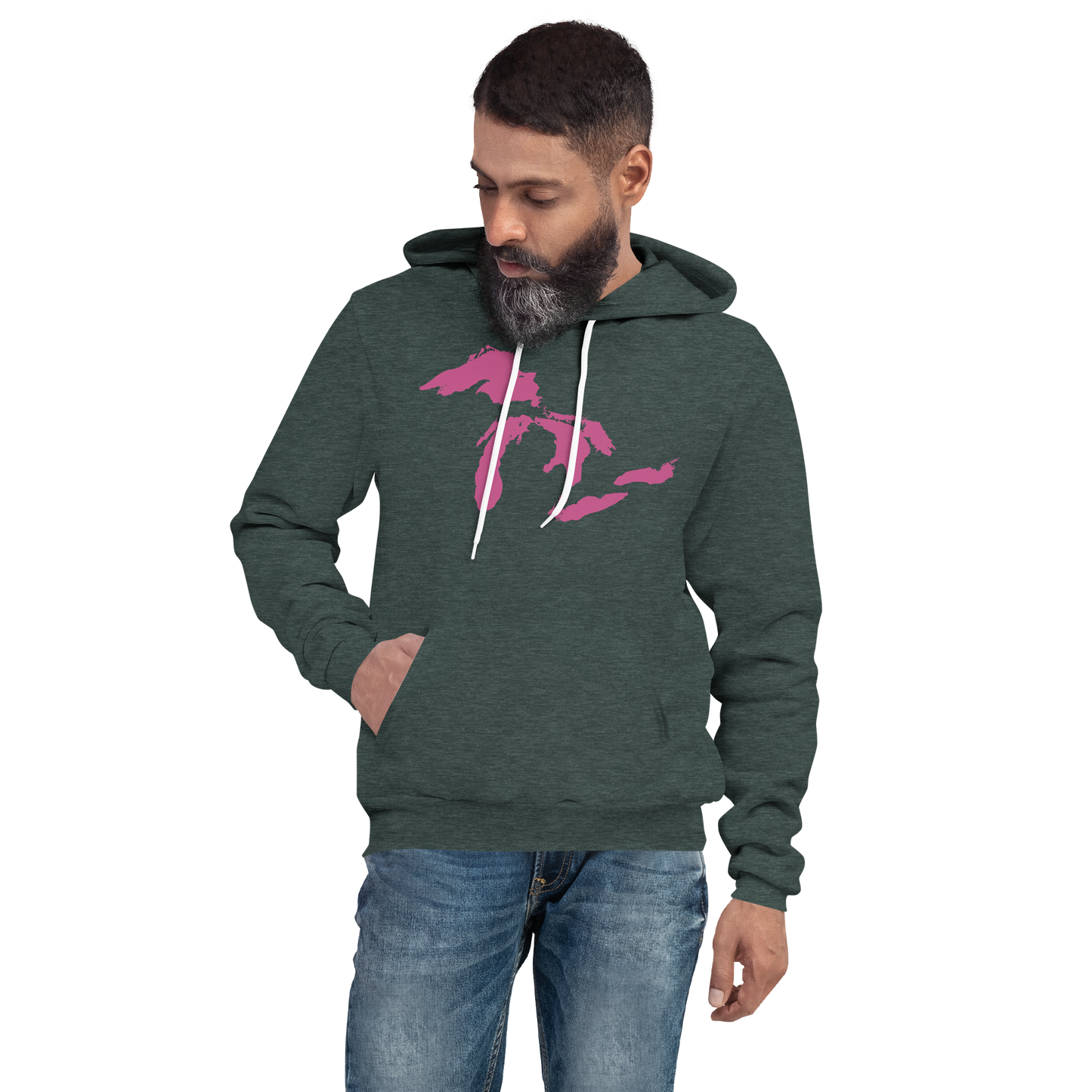 Great Lakes Hoodie (Apple Blossom Pink) | Unisex Cloud Fleece