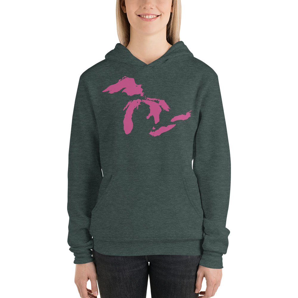 Great Lakes Hoodie (Apple Blossom Pink) | Unisex Cloud Fleece