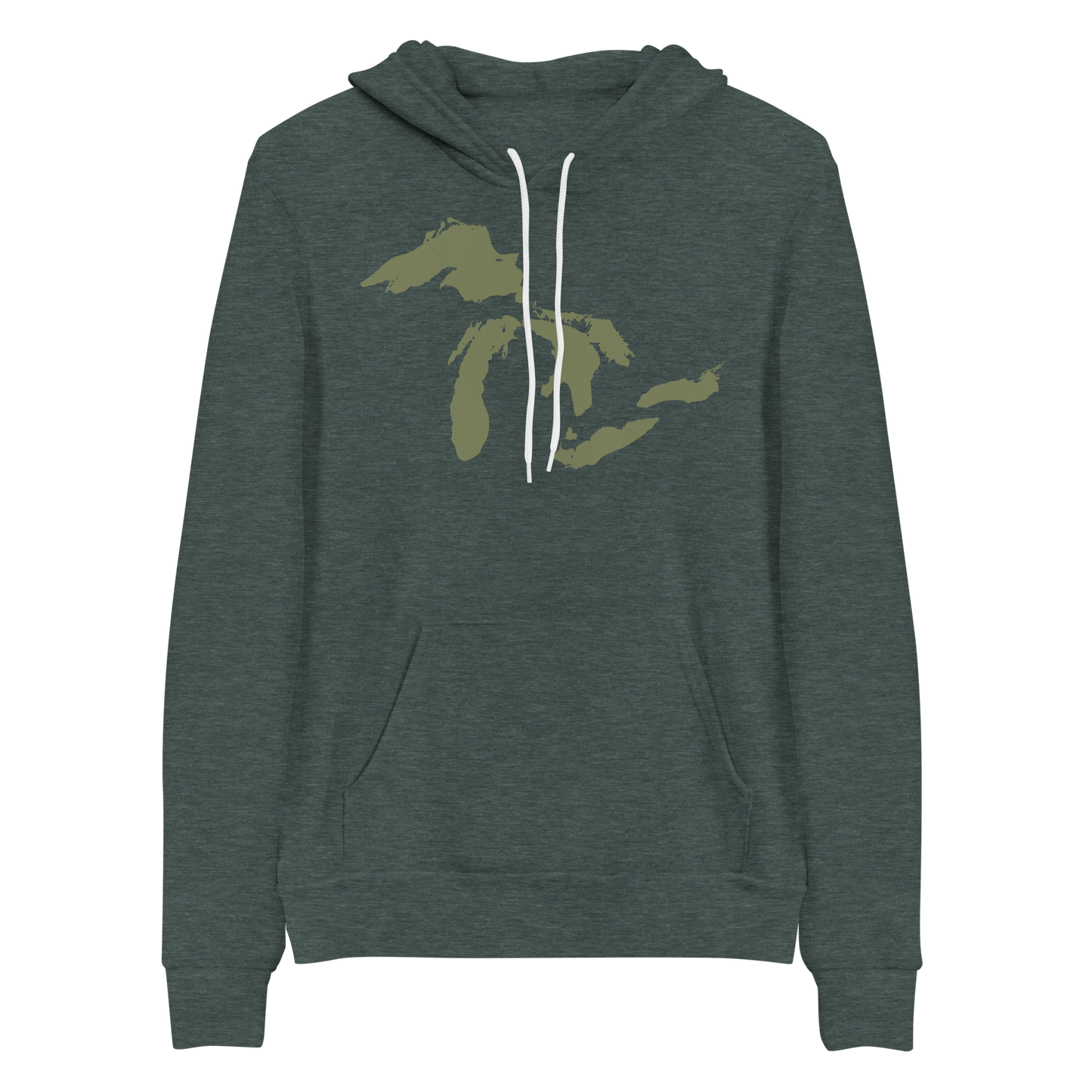 Great Lakes Hoodie (Army Green) | Unisex Cloud Fleece