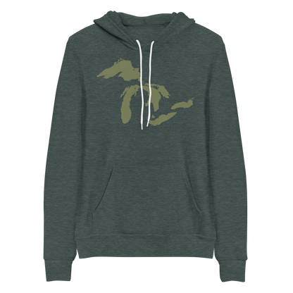 Great Lakes Hoodie (Army Green) | Unisex Cloud Fleece