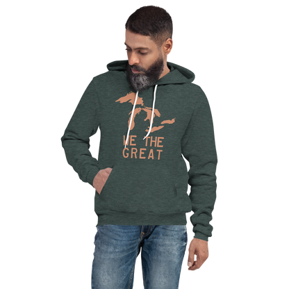 Great Lakes 'We The Great' Hoodie (Copper) | Unisex Cloud Fleece