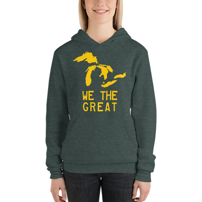 Great Lakes 'We The Great' Hoodie (Gold) | Unisex Cloud Fleece