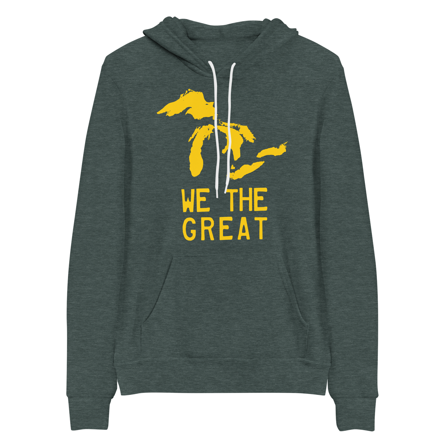 Great Lakes 'We The Great' Hoodie (Gold) | Unisex Cloud Fleece