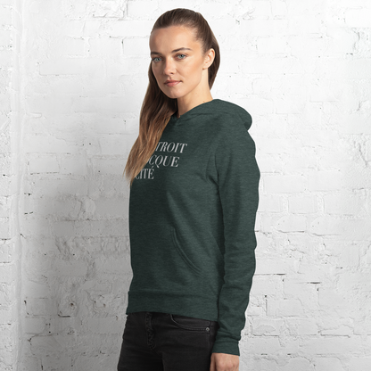 'Détroit Rocque Cité' Hoodie | Unisex Cloud Fleece - Emb.