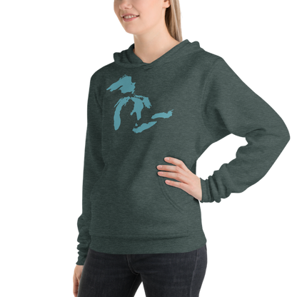 Great Lakes Hoodie (Huron Blue) | Unisex Cloud Fleece