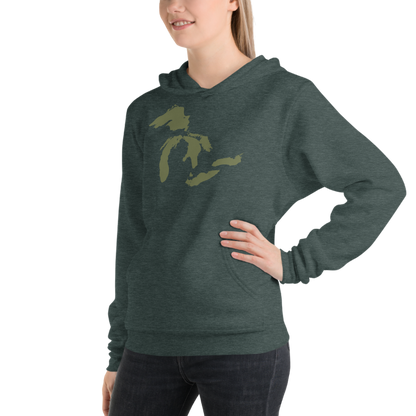 Great Lakes Hoodie (Army Green) | Unisex Cloud Fleece