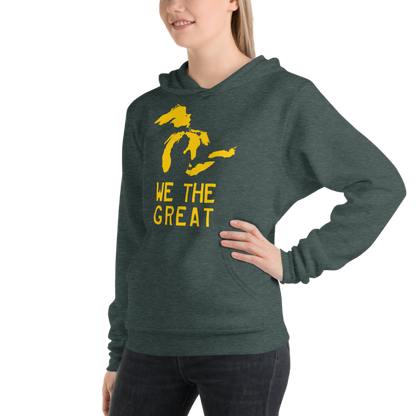 Great Lakes 'We The Great' Hoodie (Gold) | Unisex Cloud Fleece