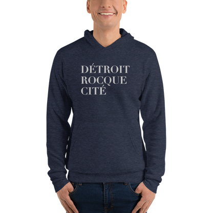 'Détroit Rocque Cité' Hoodie | Unisex Cloud Fleece - Emb.