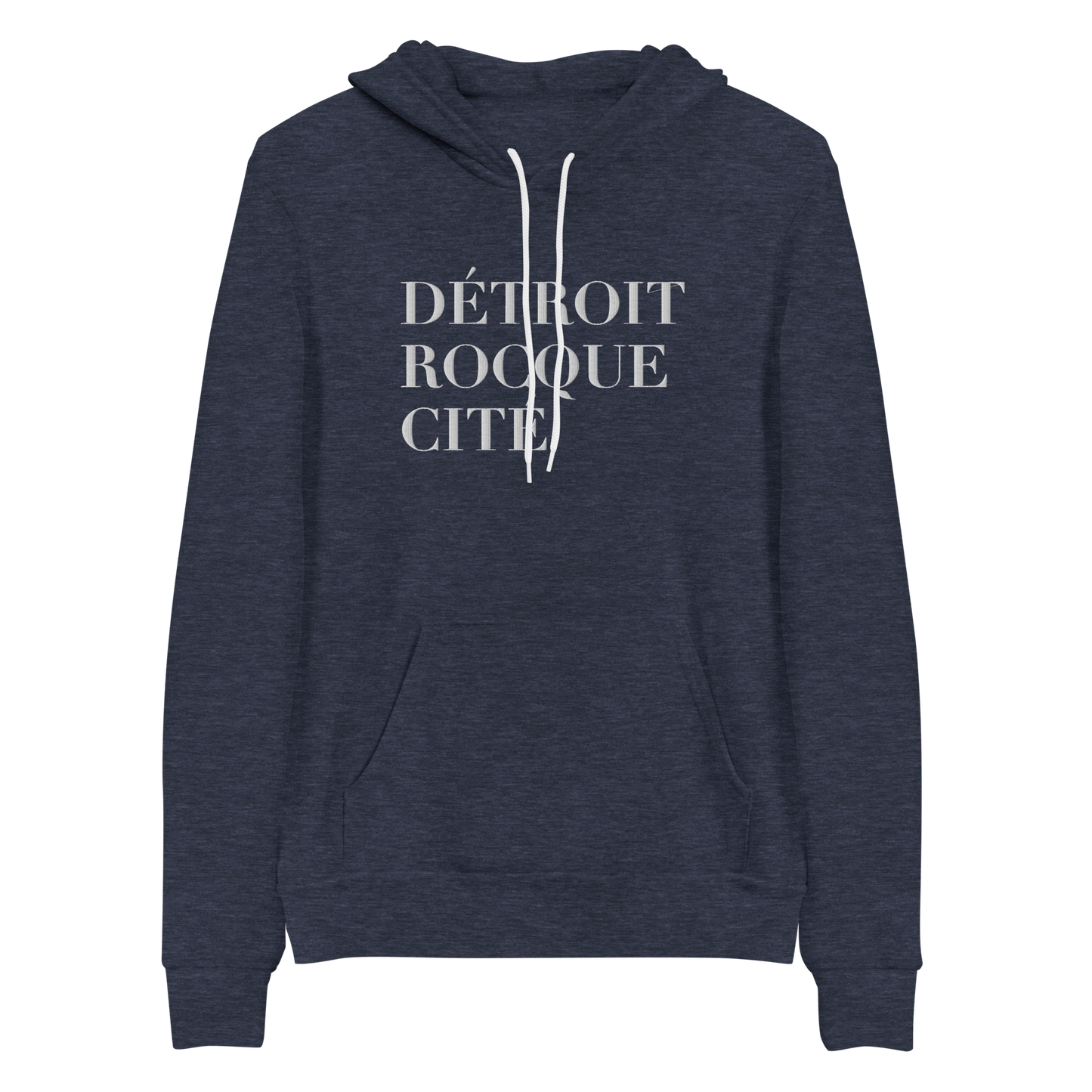 'Détroit Rocque Cité' Hoodie | Unisex Cloud Fleece - Emb.