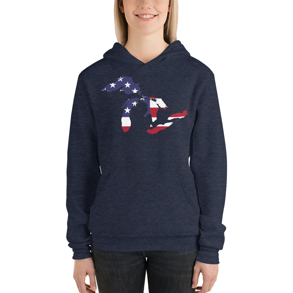 Great Lakes Hoodie (Patriotic Edition) | Unisex Cloud Fleece