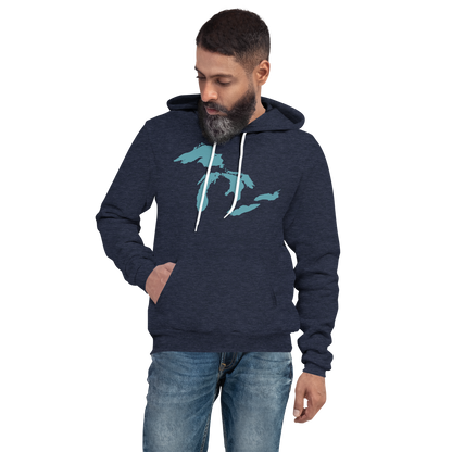 Great Lakes Hoodie (Huron Blue) | Unisex Cloud Fleece