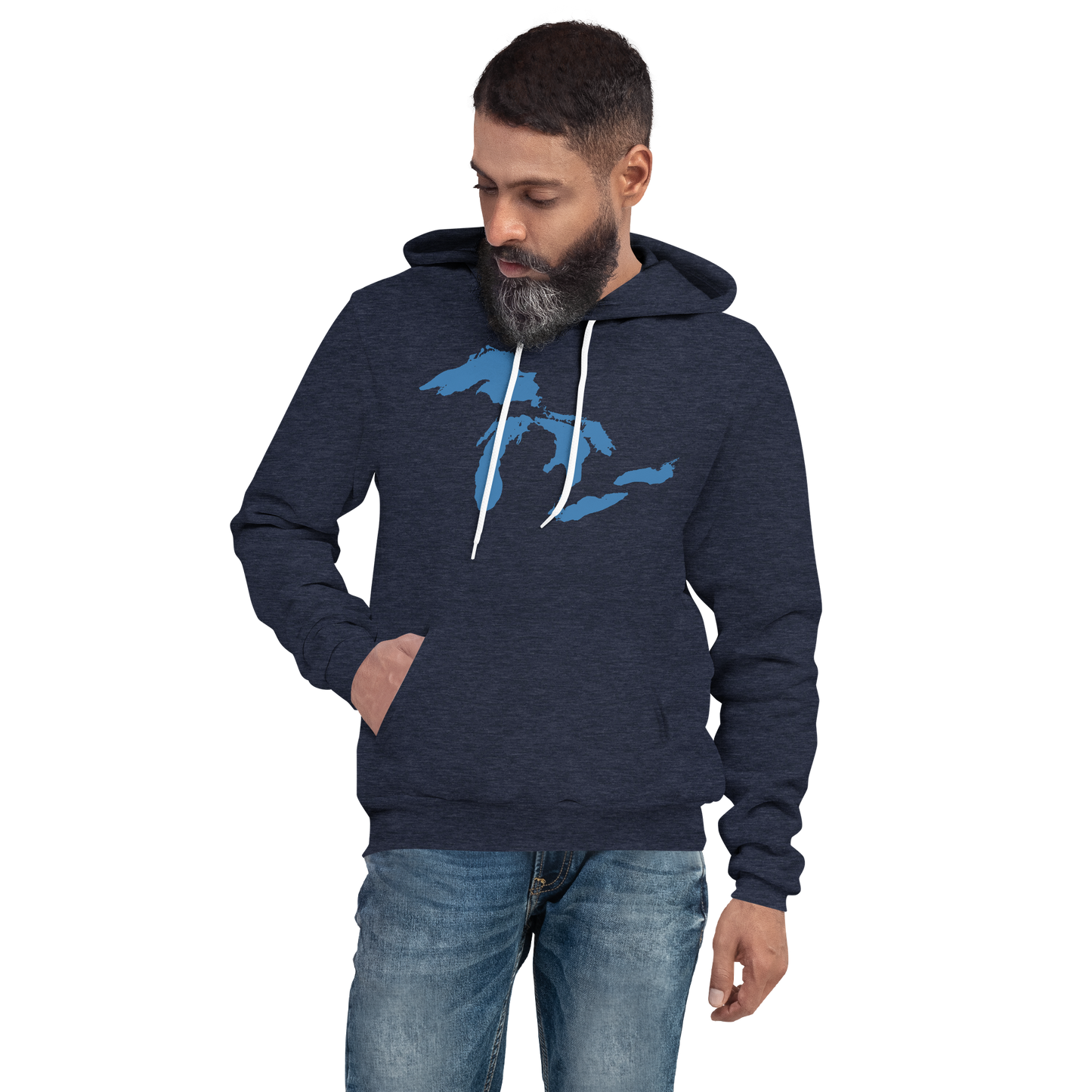 Great Lakes Hoodie (Superior Blue) | Unisex Cloud Fleece