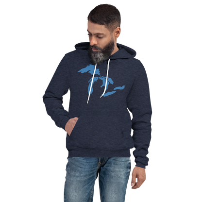 Great Lakes Hoodie (Superior Blue) | Unisex Cloud Fleece