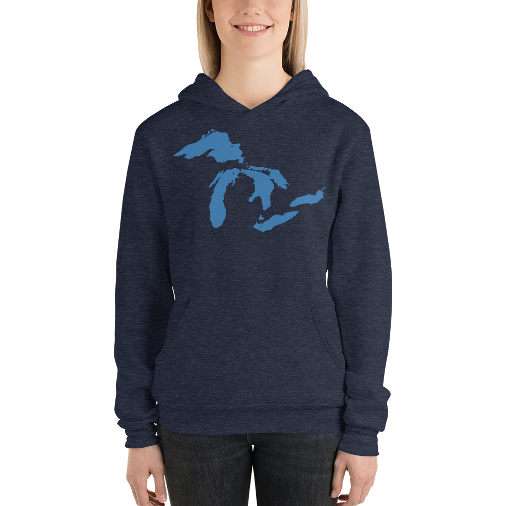 Great Lakes Hoodie (Superior Blue) | Unisex Cloud Fleece