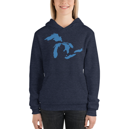 Great Lakes Hoodie (Superior Blue) | Unisex Cloud Fleece