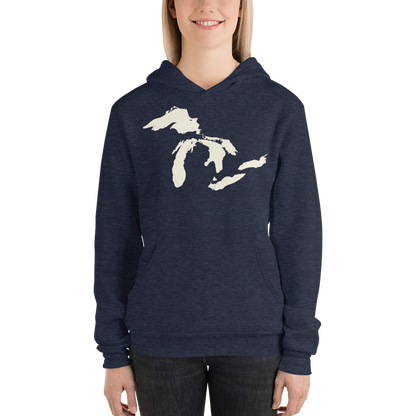 Great Lakes Hoodie (Ivory White) | Unisex Cloud Fleece