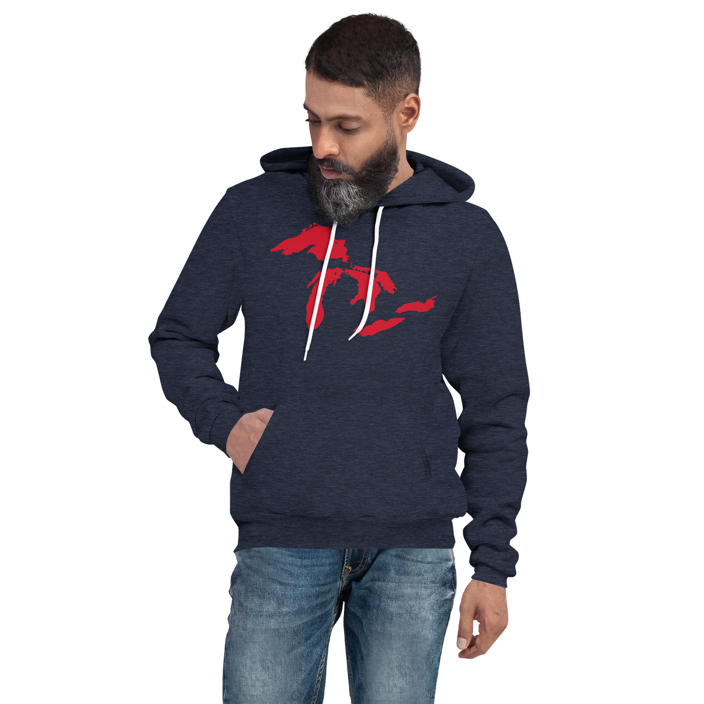 Great Lakes Hoodie (Aliform Red) | Unisex Cloud Fleece