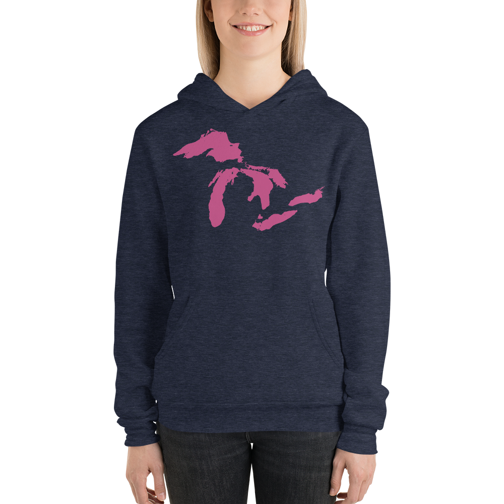 Great Lakes Hoodie (Apple Blossom Pink) | Unisex Cloud Fleece