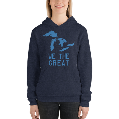 Great Lakes 'We The Great' Hoodie (Superior Blue) | Unisex Cloud Fleece