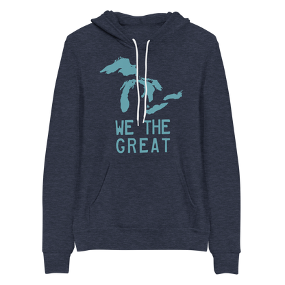 Great Lakes 'We The Great' Hoodie (Huron Blue) | Unisex Cloud Fleece