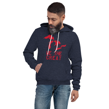 Great Lakes 'We The Great' Hoodie (Aliform Red) | Unisex Cloud Fleece