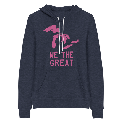 Great Lakes 'We The Great' Hoodie (Apple Blossom Pink) | Unisex Cloud Fleece