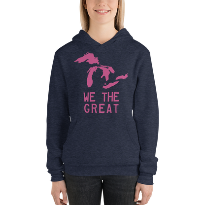 Great Lakes 'We The Great' Hoodie (Apple Blossom Pink) | Unisex Cloud Fleece