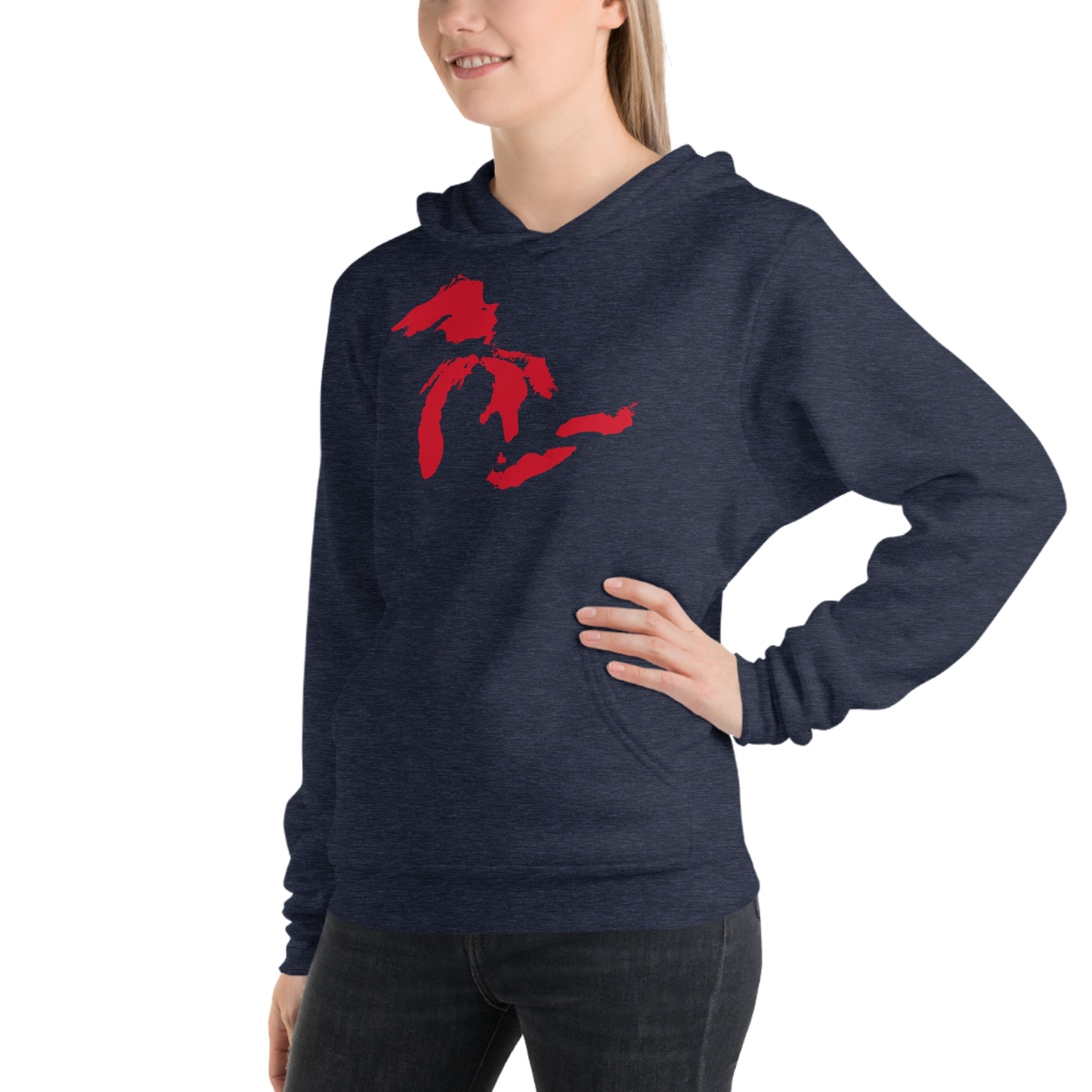 Great Lakes Hoodie (Aliform Red) | Unisex Cloud Fleece