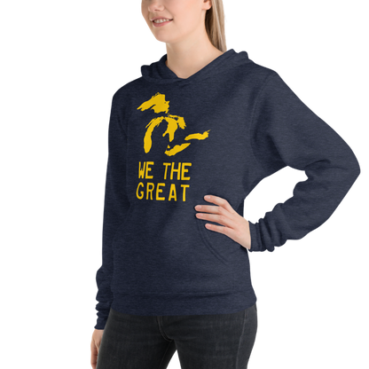 Great Lakes 'We The Great' Hoodie (Gold) | Unisex Cloud Fleece