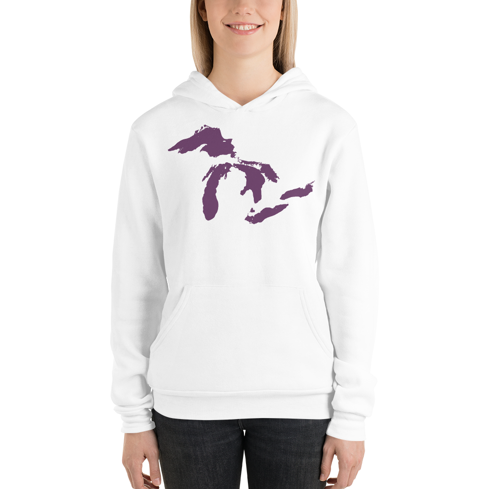 Great Lakes Hoodie (Plum) | Unisex Cloud Fleece