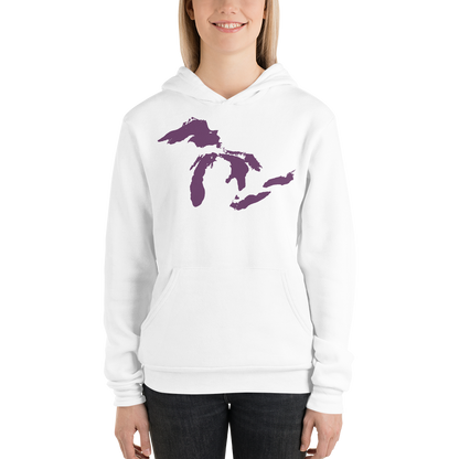 Great Lakes Hoodie (Plum) | Unisex Cloud Fleece