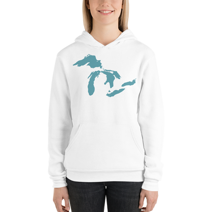 Great Lakes Hoodie (Huron Blue) | Unisex Cloud Fleece