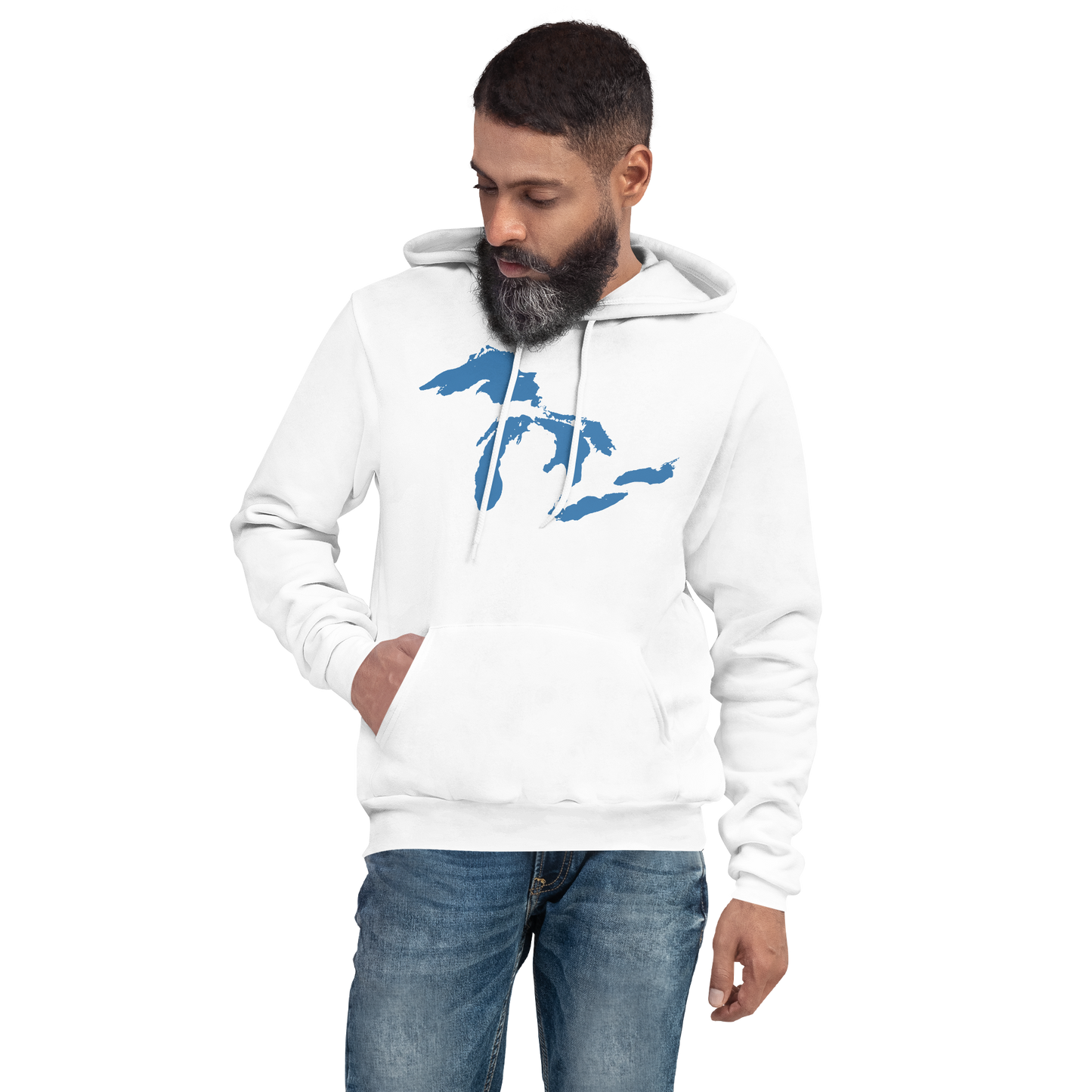 Great Lakes Hoodie (Superior Blue) | Unisex Cloud Fleece