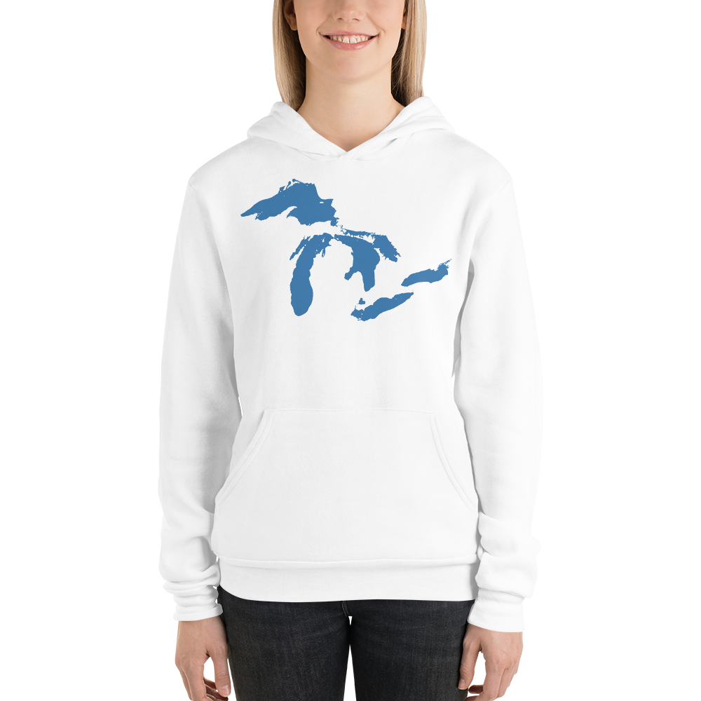 Great Lakes Hoodie (Superior Blue) | Unisex Cloud Fleece